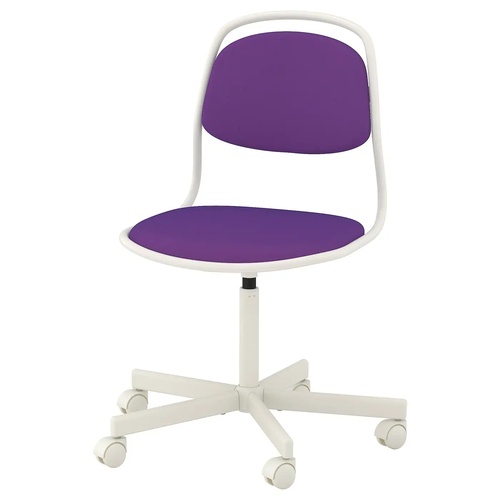 Used IKEA ÖRFJÄLL Purple Fabric Office Chair for sale on AptDeco