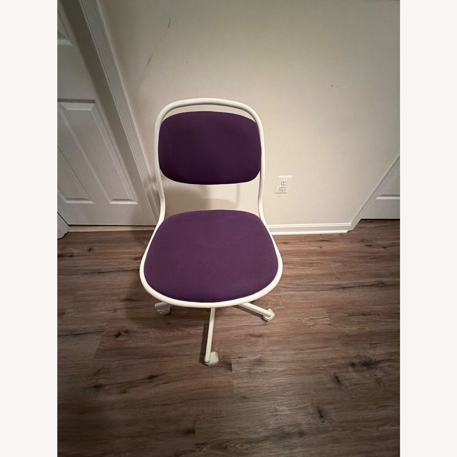 IKEA ÖRFJÄLL Purple Fabric Office Chair - image-3