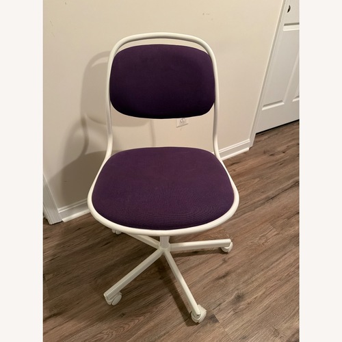 Used IKEA ÖRFJÄLL Purple Fabric Office Chair for sale on AptDeco