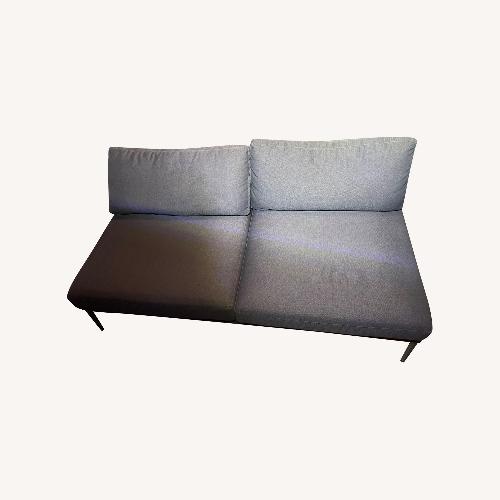 Used Arper Blue Fabric 2 Seater Sofa for sale on AptDeco