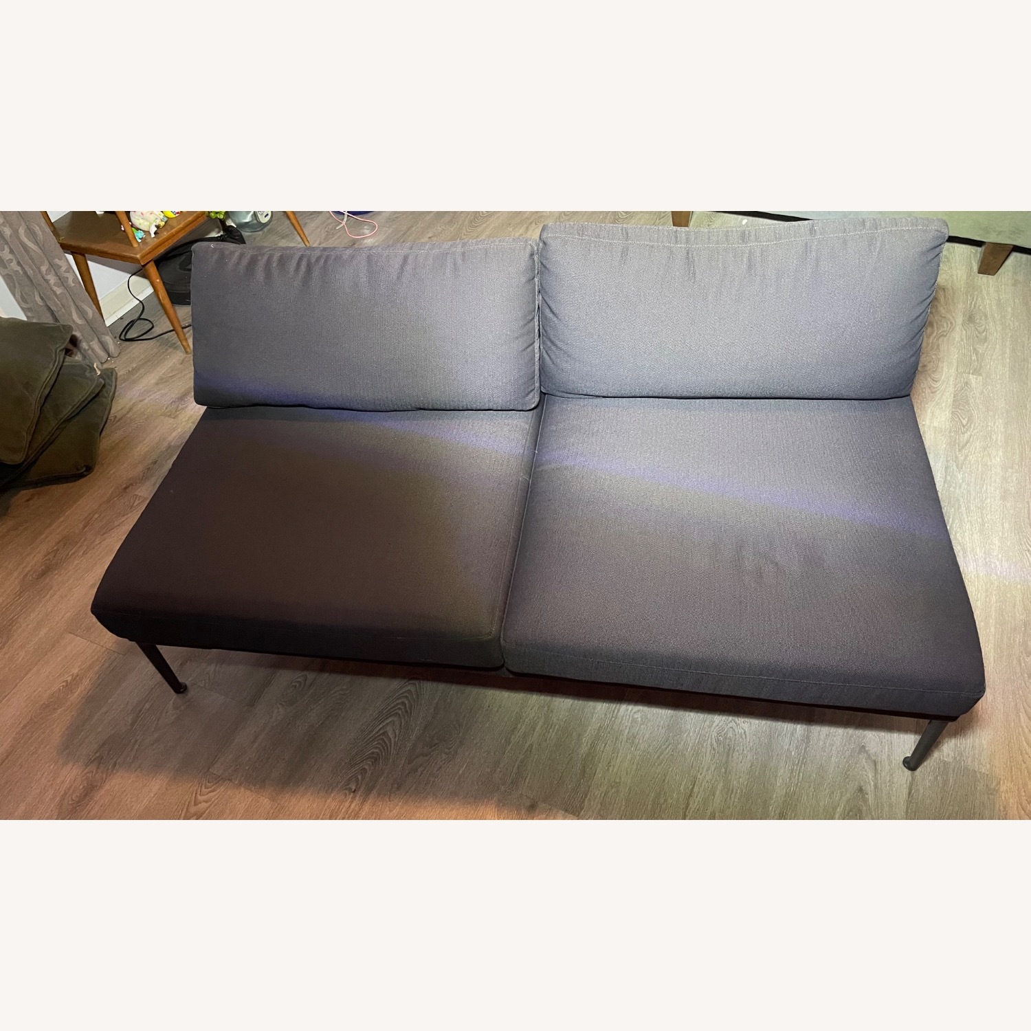 Arper Blue Fabric 2 Seater Sofa - image-2