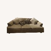 Light Gray Fabric 3+ Seater Sofa