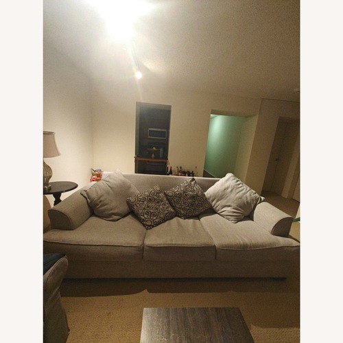 Used Light Gray Fabric 3+ Seater Sofa for sale on AptDeco
