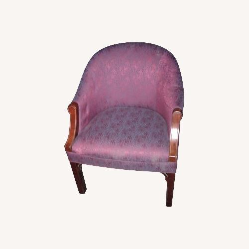 Used Kimball Office Fabric & Wood Accent Chairs for sale on AptDeco