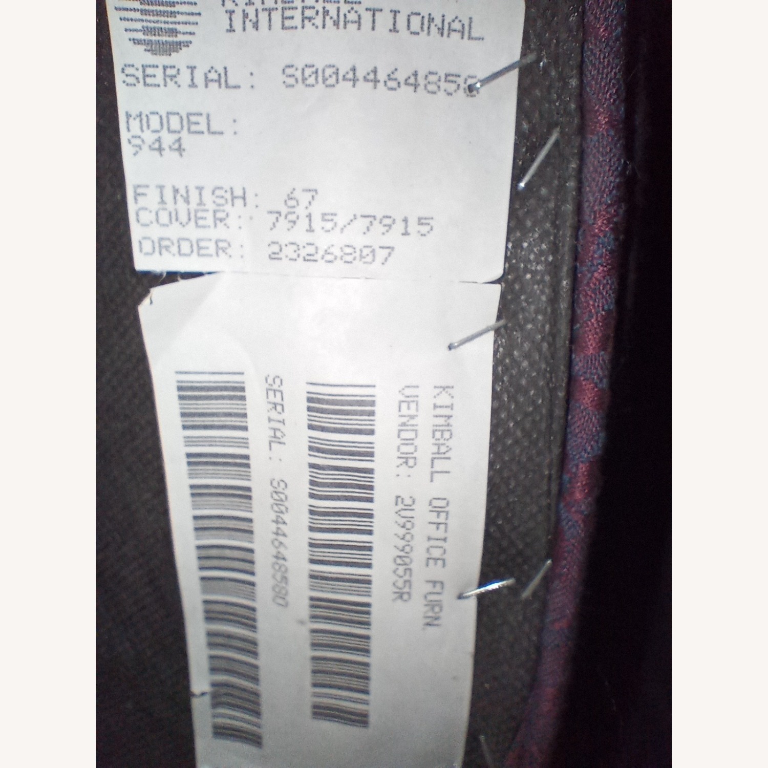 Kimball Office Fabric & Wood Accent Chairs - image-3