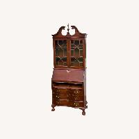 Vintage Mahogany Secretary Desk with Hutch