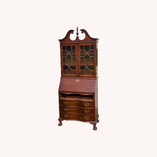 Used Vintage Mahogany Secretary Desk with Hutch for sale on AptDeco