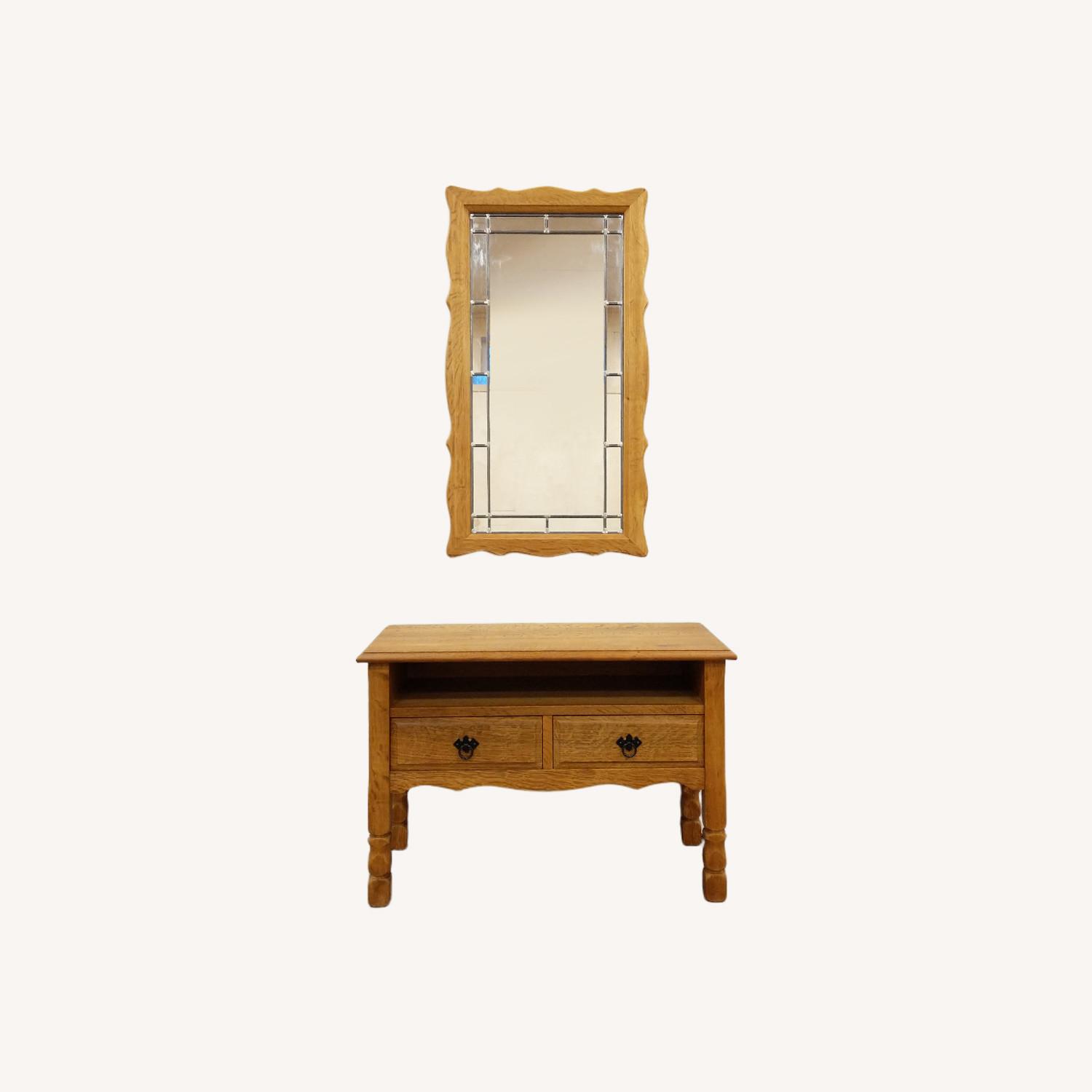 Vintage Danish Oak Entry Set - image-0