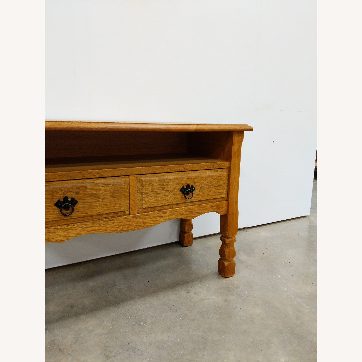 Vintage Danish Oak Entry Set - image-5