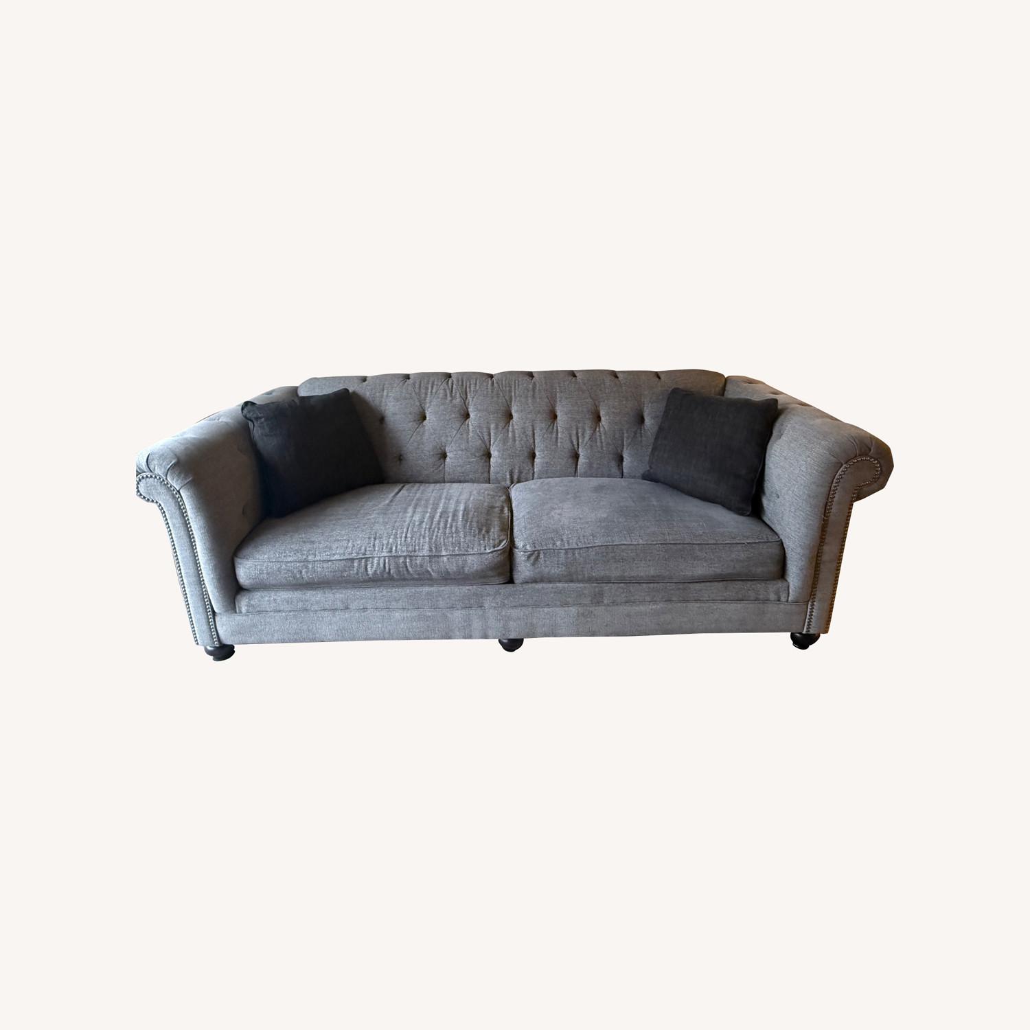 Ashley Furniture Dark Gray Fabric 3+ Seater Sofa - image-6