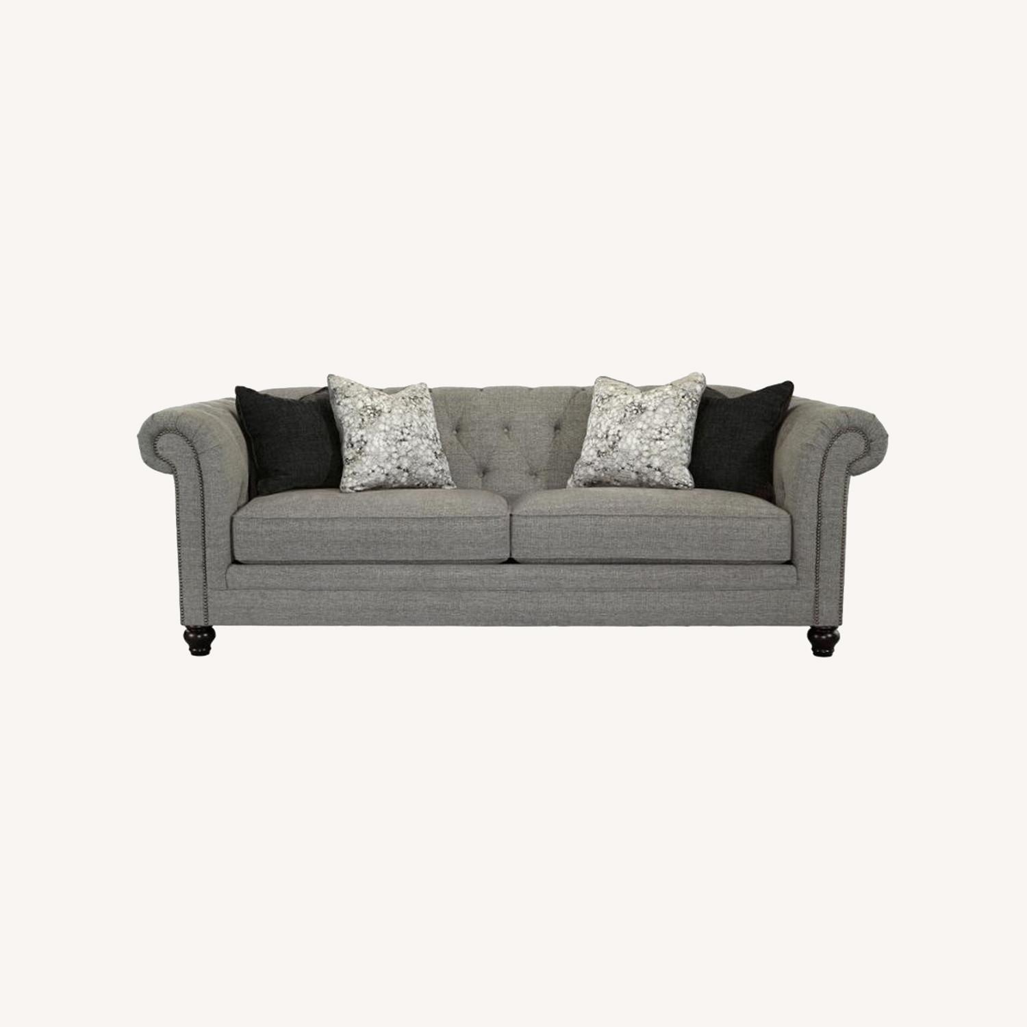 Ashley Furniture Dark Gray Fabric 3+ Seater Sofa - image-0