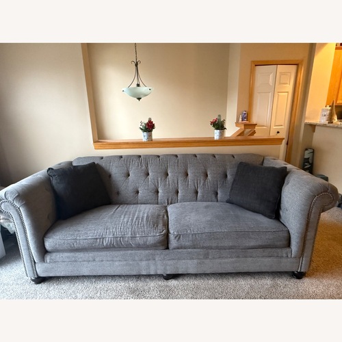 Used Ashley Furniture Dark Gray Fabric 3+ Seater Sofa for sale on AptDeco