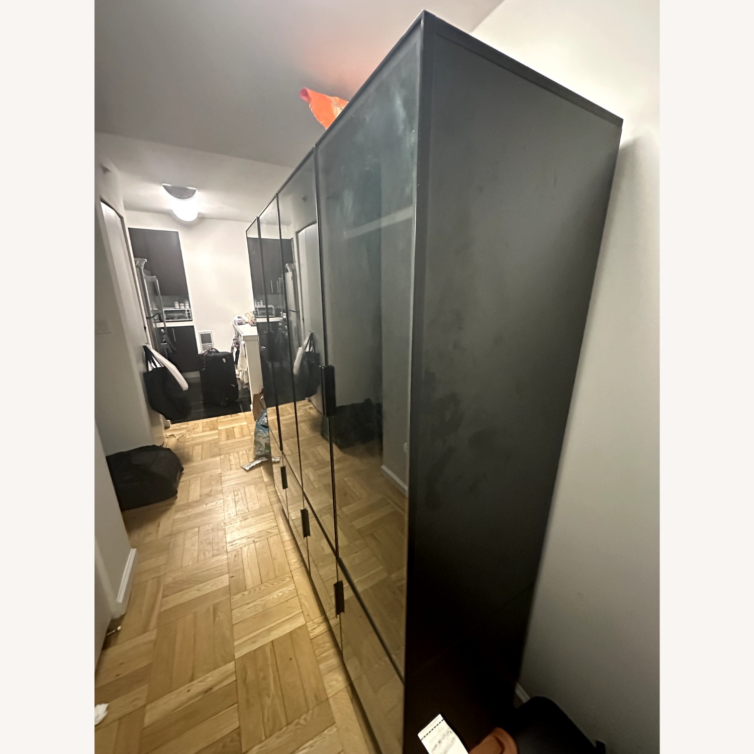 Rebrilliant Black Wood Armoire - image-2