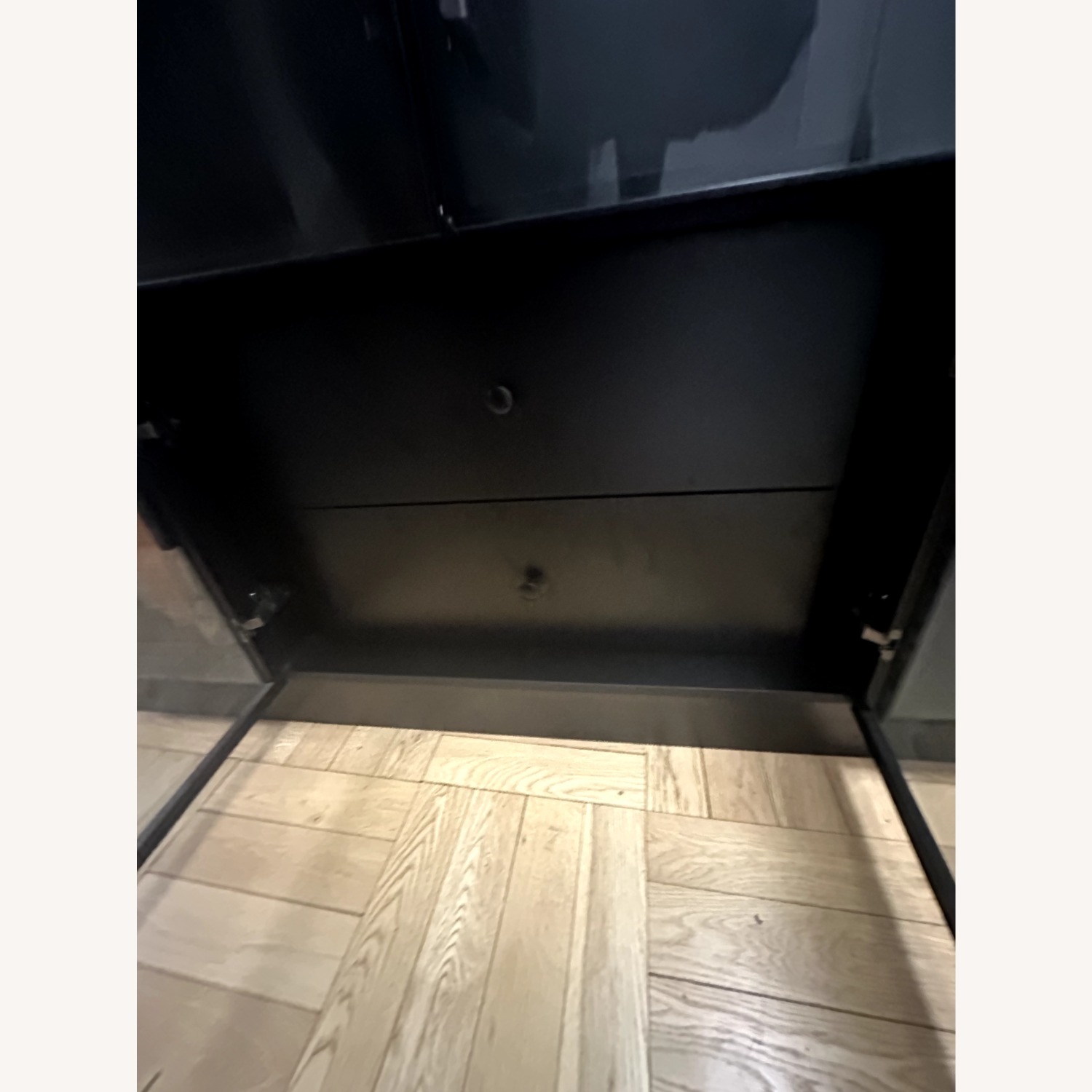 Rebrilliant Black Wood Armoire - image-7