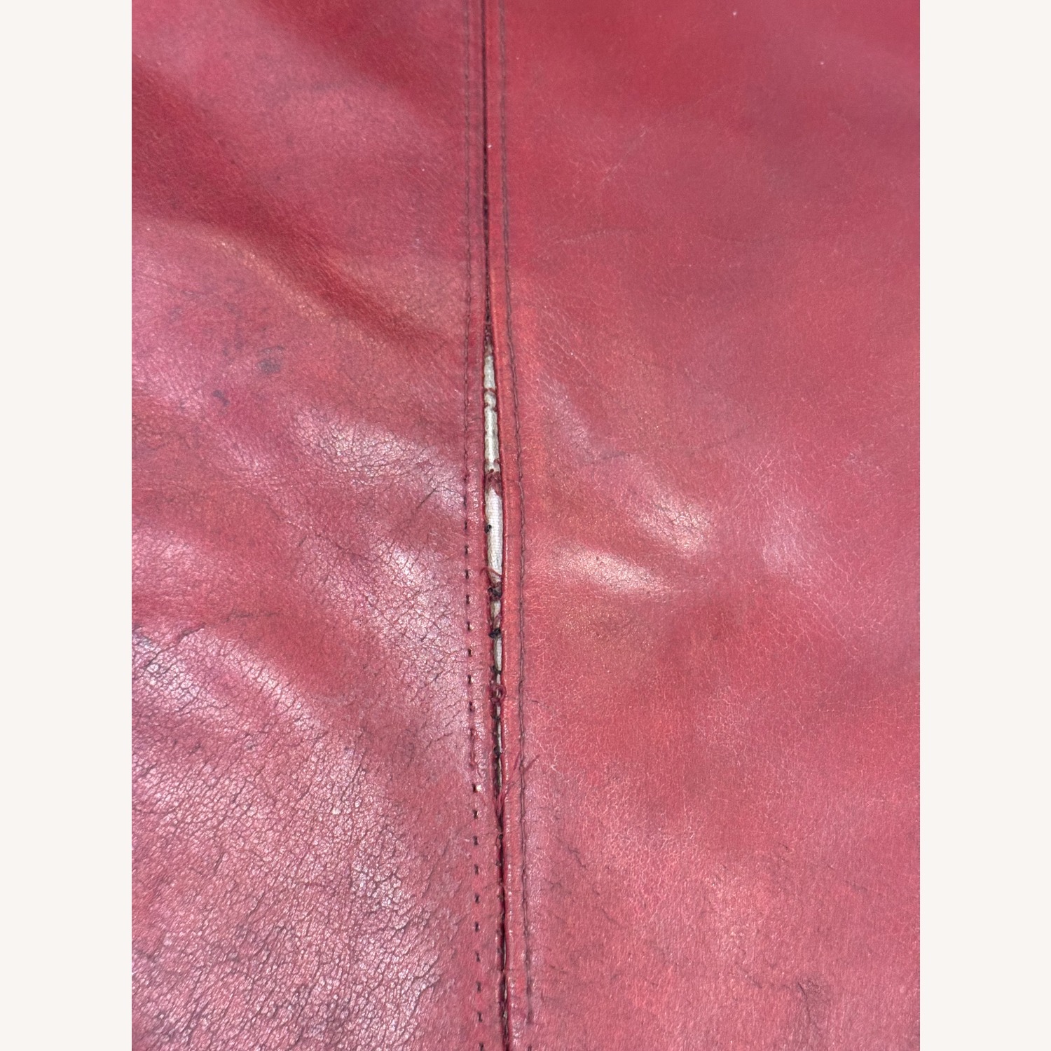 Red Leather Natuzzi Julia Sectional - image-2