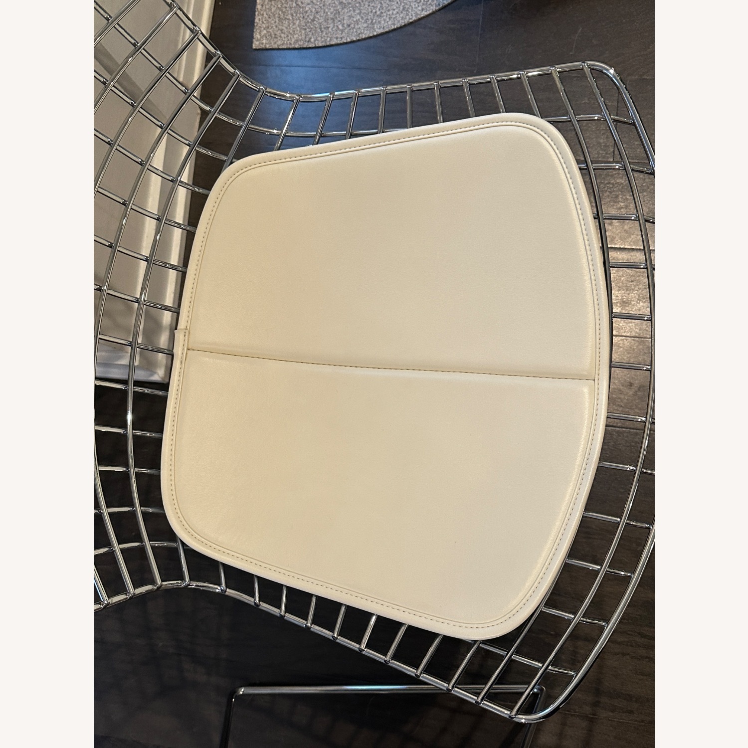 Knoll Bertoia White Metal Dining Chairs - image-2