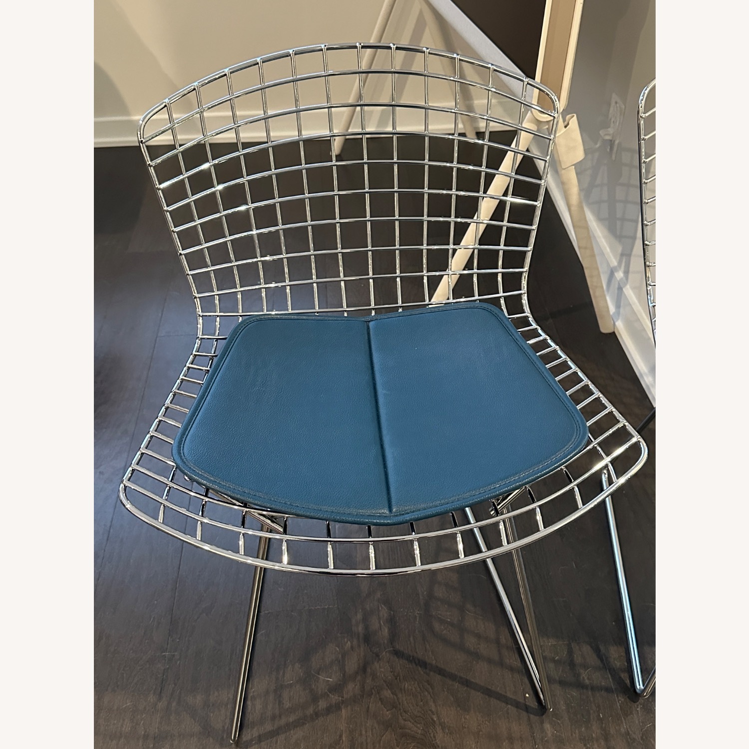 Knoll Bertoia White Metal Dining Chairs - image-6