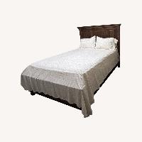 Ashley Furniture Light Brown Wood Queen Bed