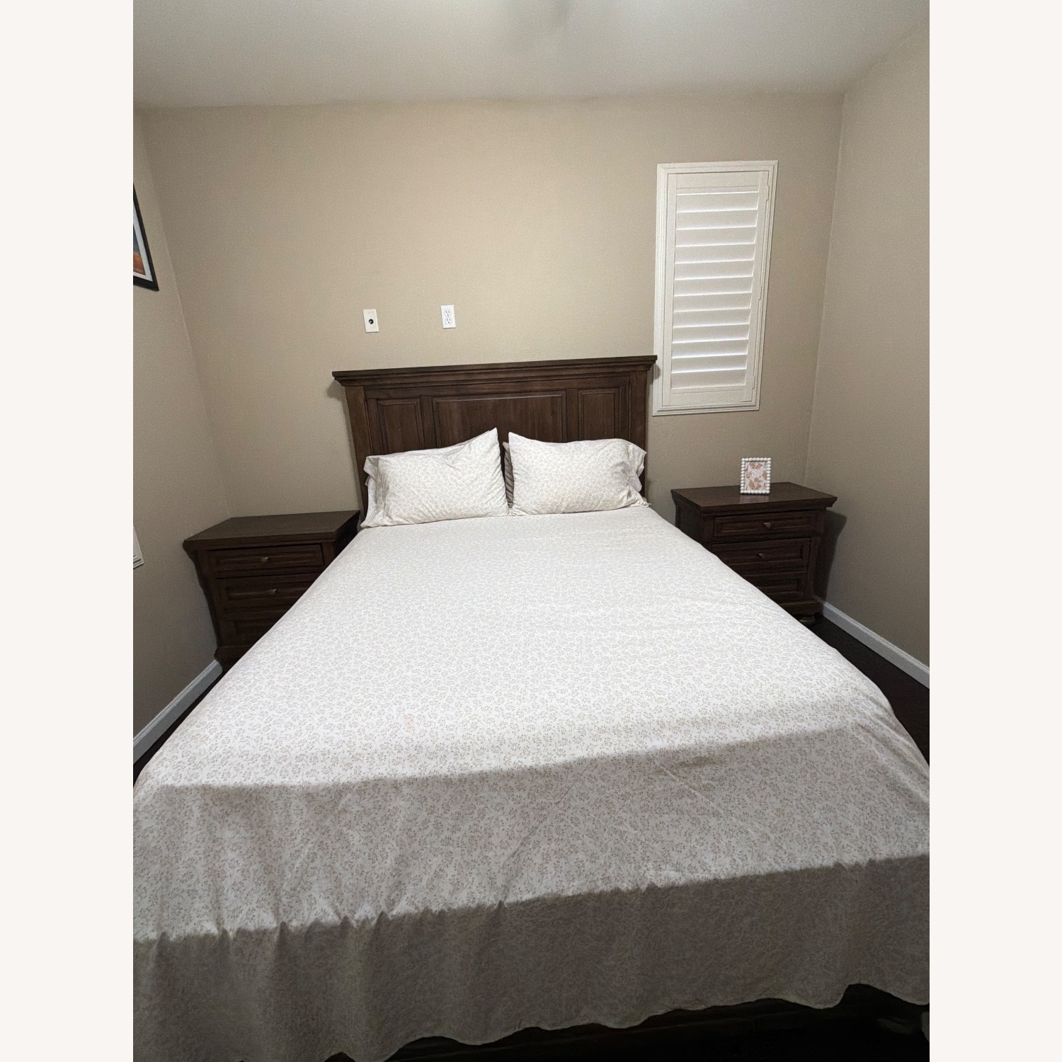 Ashley Furniture Light Brown Wood Queen Bed - image-2