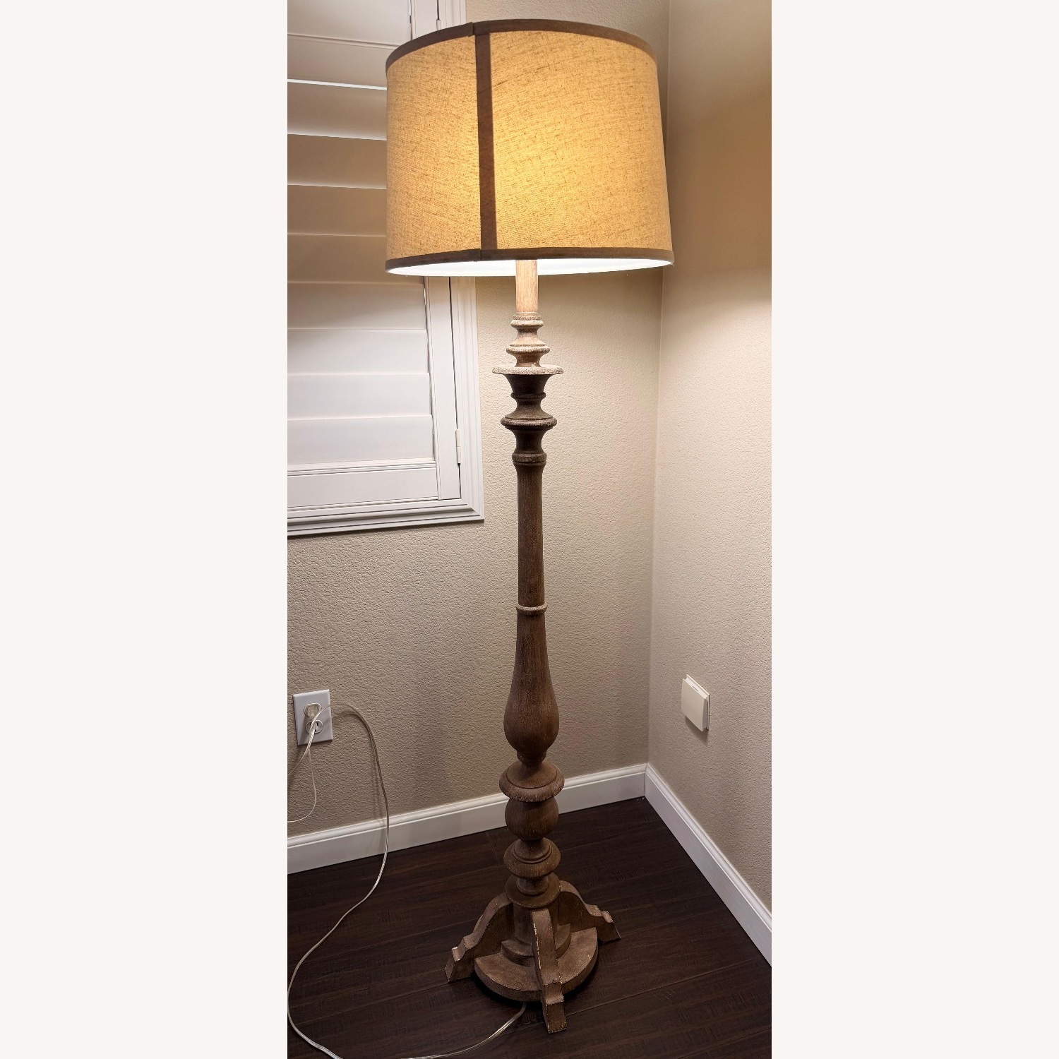 Ashley Furniture White Floor Lamp - image-1