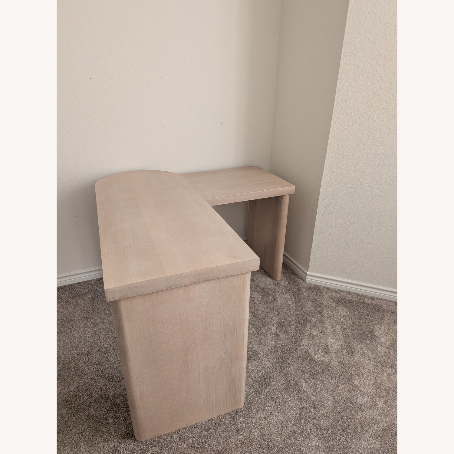 Pottery Barn Cayman L- Shaped Rotating Desk - image-1