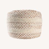 Pottery Barn Dash Fabric Ottoman