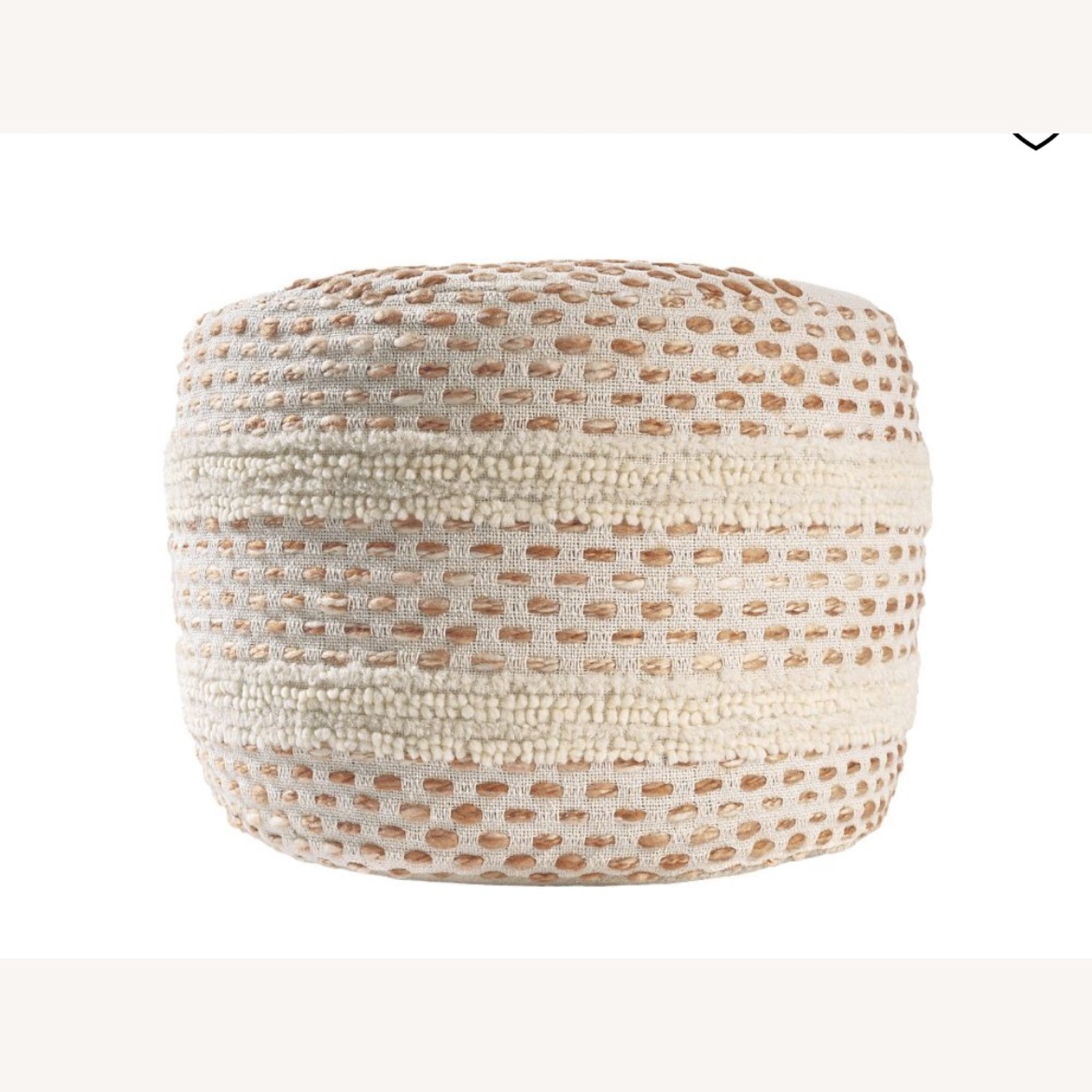 Pottery Barn Dash Fabric Ottoman - image-3