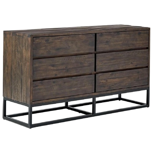 Used West Elm Logan Industrial 6-Drawer Dresser for sale on AptDeco