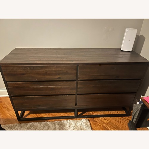 Used West Elm Logan Industrial 6-Drawer Dresser for sale on AptDeco