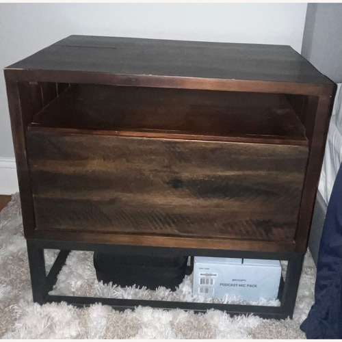 Used Logan Industrial Nightstand  for sale on AptDeco
