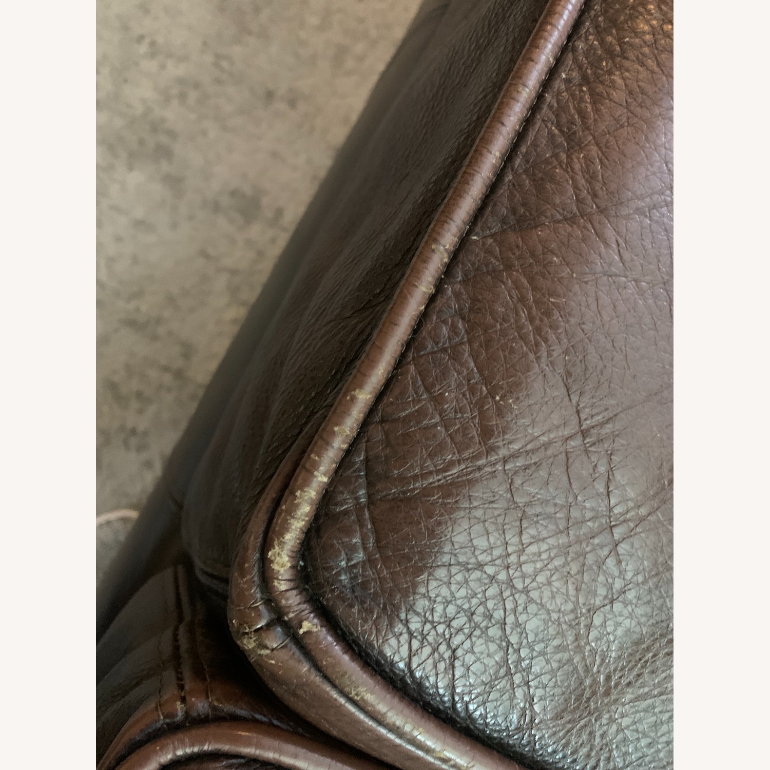 Arhaus Glenboro Cambridge Dark Brown Leather 3+ Seater Sofa - image-3