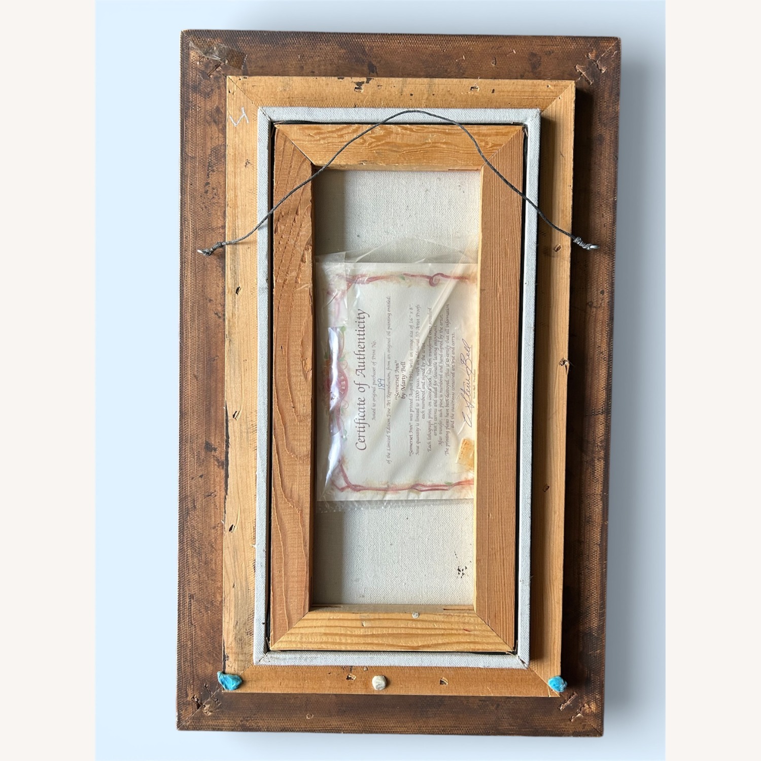 Blue Wood Wall Art - image-4