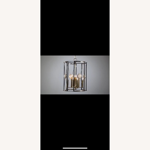 Used Hudson Valley Lighting Black Metal Ceiling Lamp for sale on AptDeco