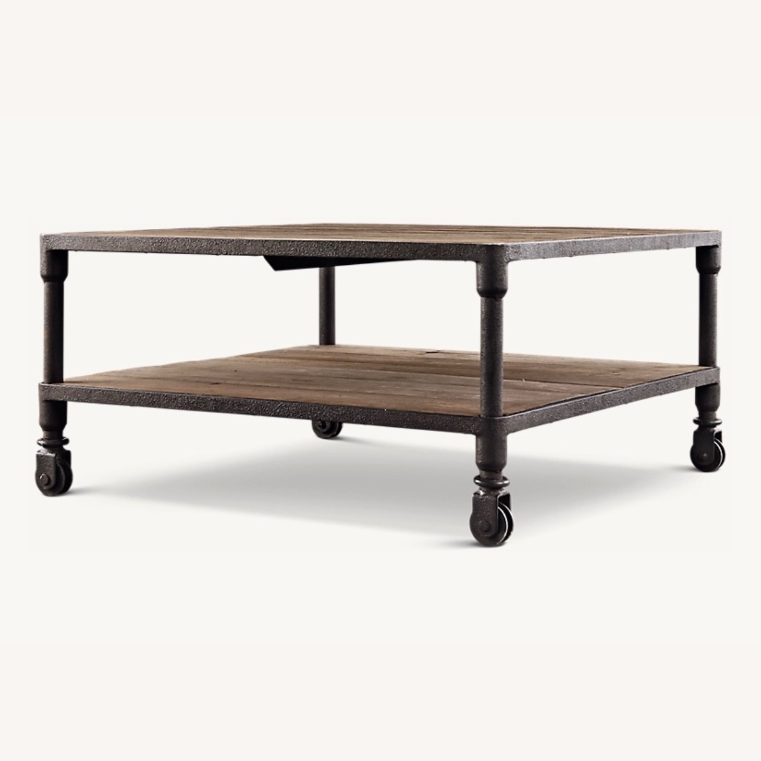 Dutch Industrial Square Coffee Table - image-1