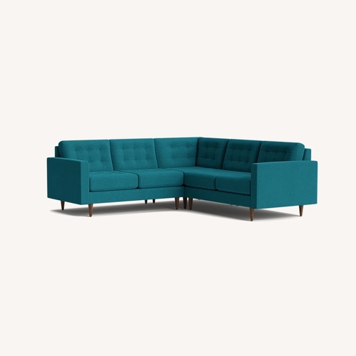 Used Joybird Eliot Green 3+ Piece Sectional for sale on AptDeco