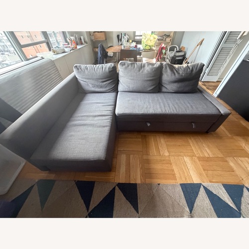 Used IKEA Friheten Dark Gray Fabric Sleeper Sofa for sale on AptDeco