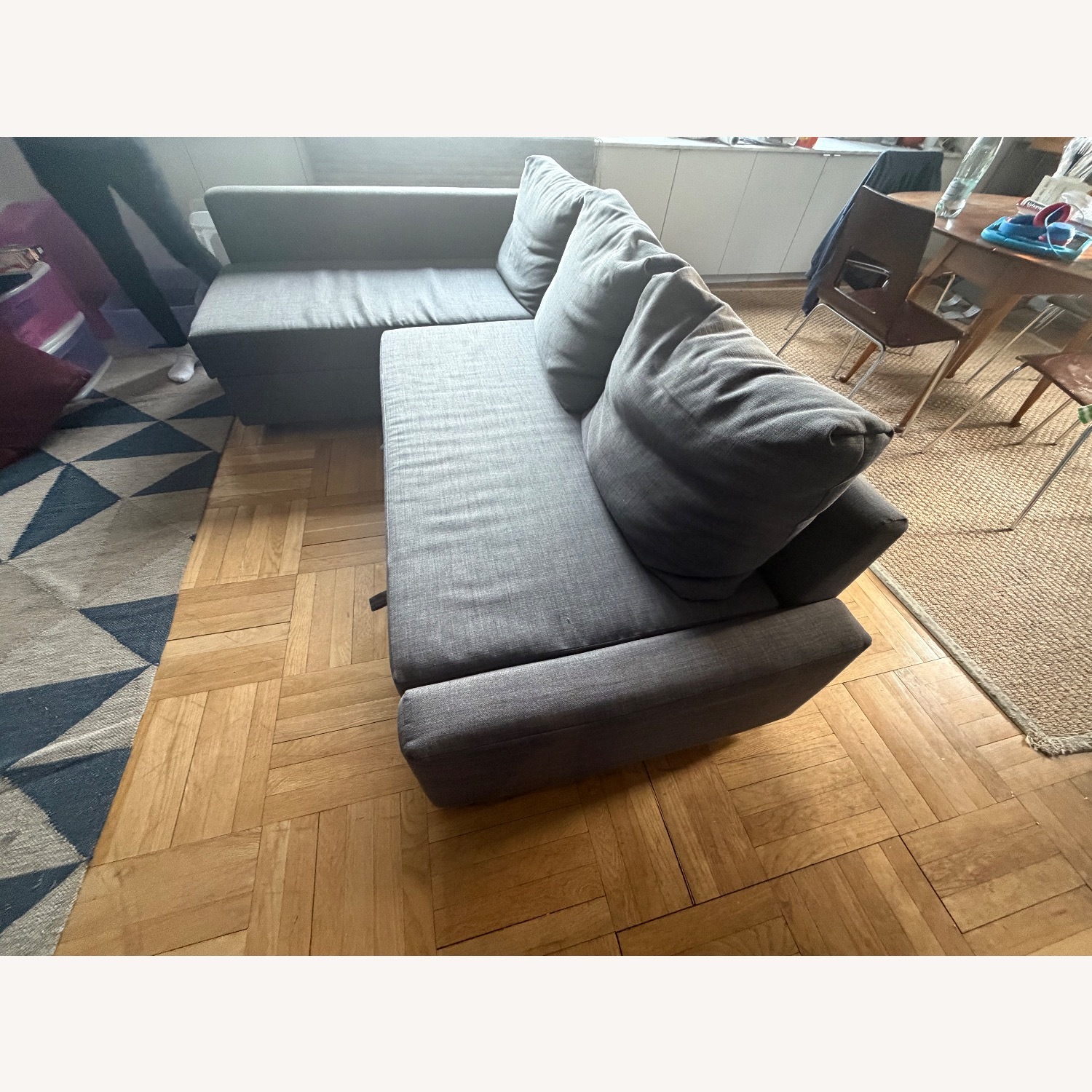 IKEA Friheten Dark Gray Fabric Sleeper Sofa - image-2
