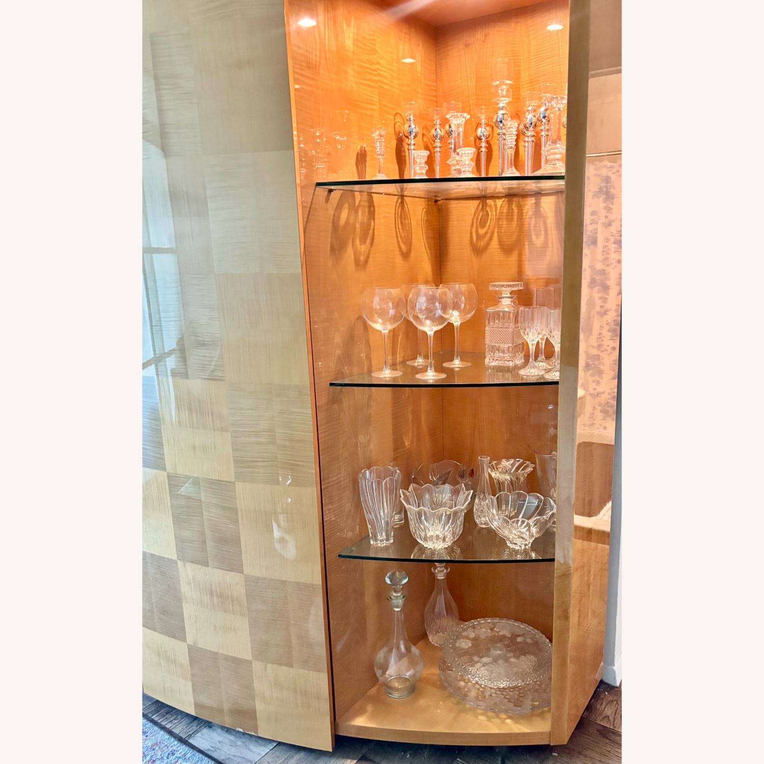 Italian Vintage Maple Wall Unit / TV Cabinet  - image-3