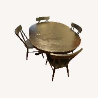 Crate & Barrel Black Dining Set