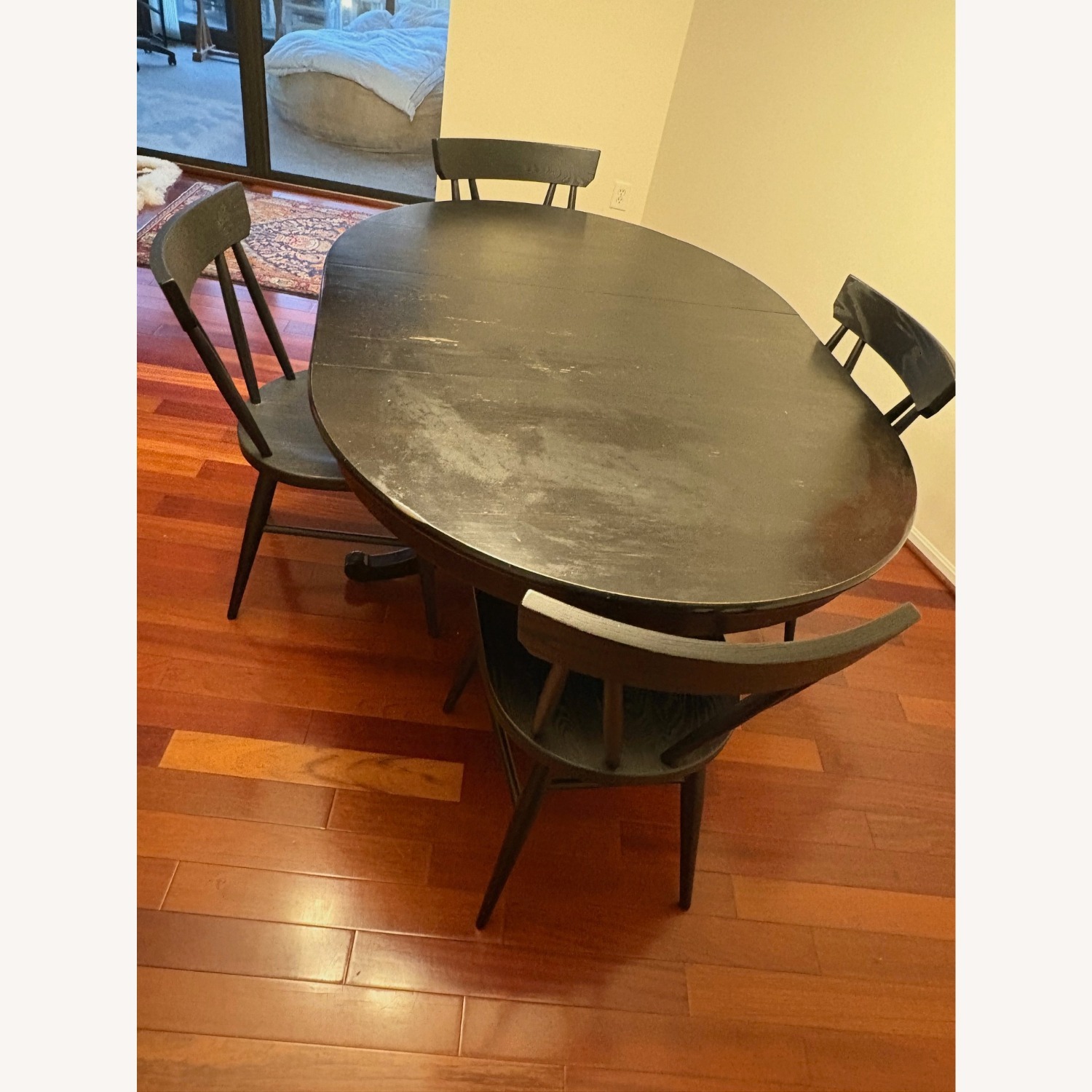 Crate & Barrel Black Dining Set - image-3