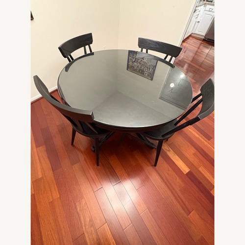Used Crate & Barrel Black Dining Set for sale on AptDeco