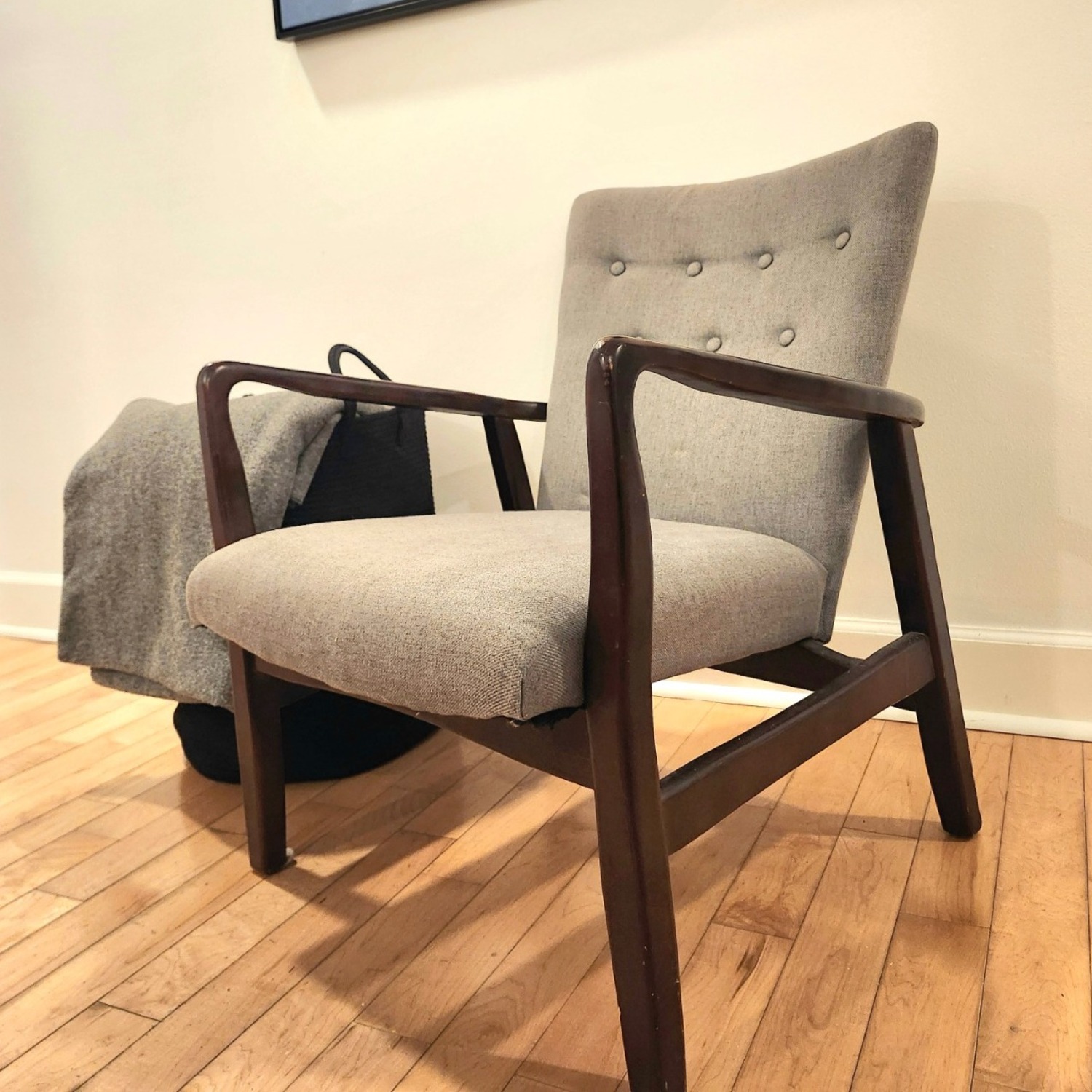 Becker Fabric Arm Chair by Christopher Knight Home - image-4