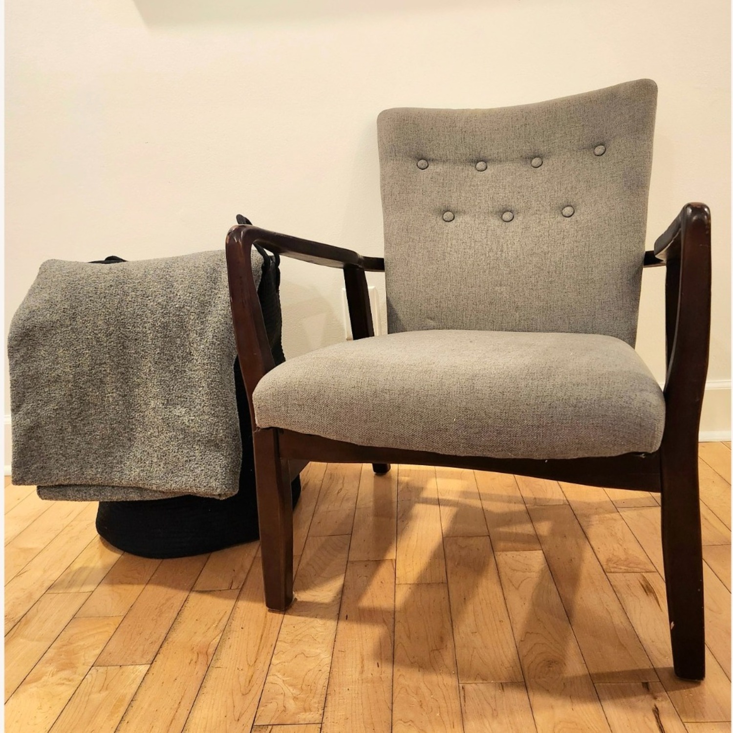 Becker Fabric Arm Chair by Christopher Knight Home - image-3