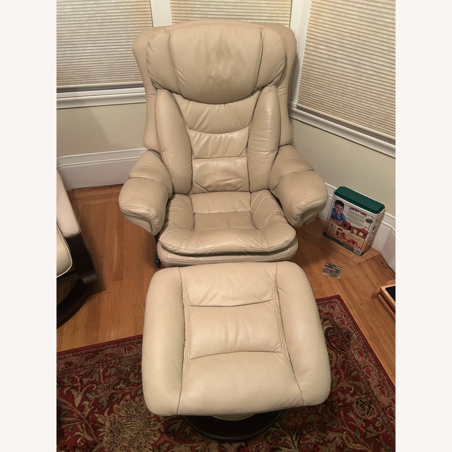 Macy's Armchair and Ottoman - image-1