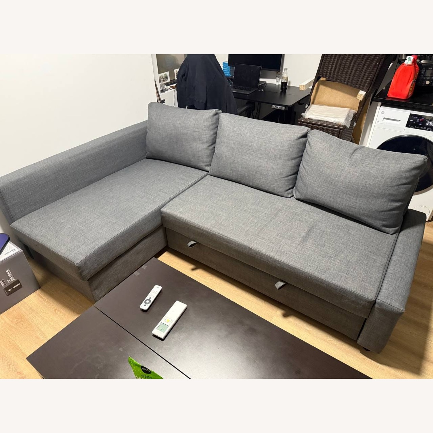 IKEA Friheten Dark Gray Fabric 2 Piece Sectional - image-1