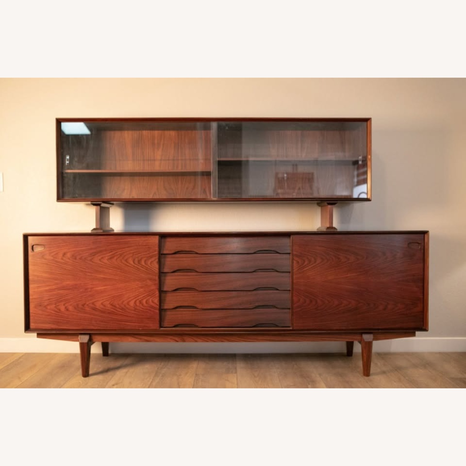 Skovby Dark Brown Wood Sideboard - image-6