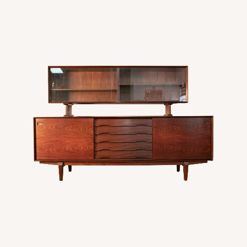 Used Skovby Dark Brown Wood Sideboard for sale on AptDeco