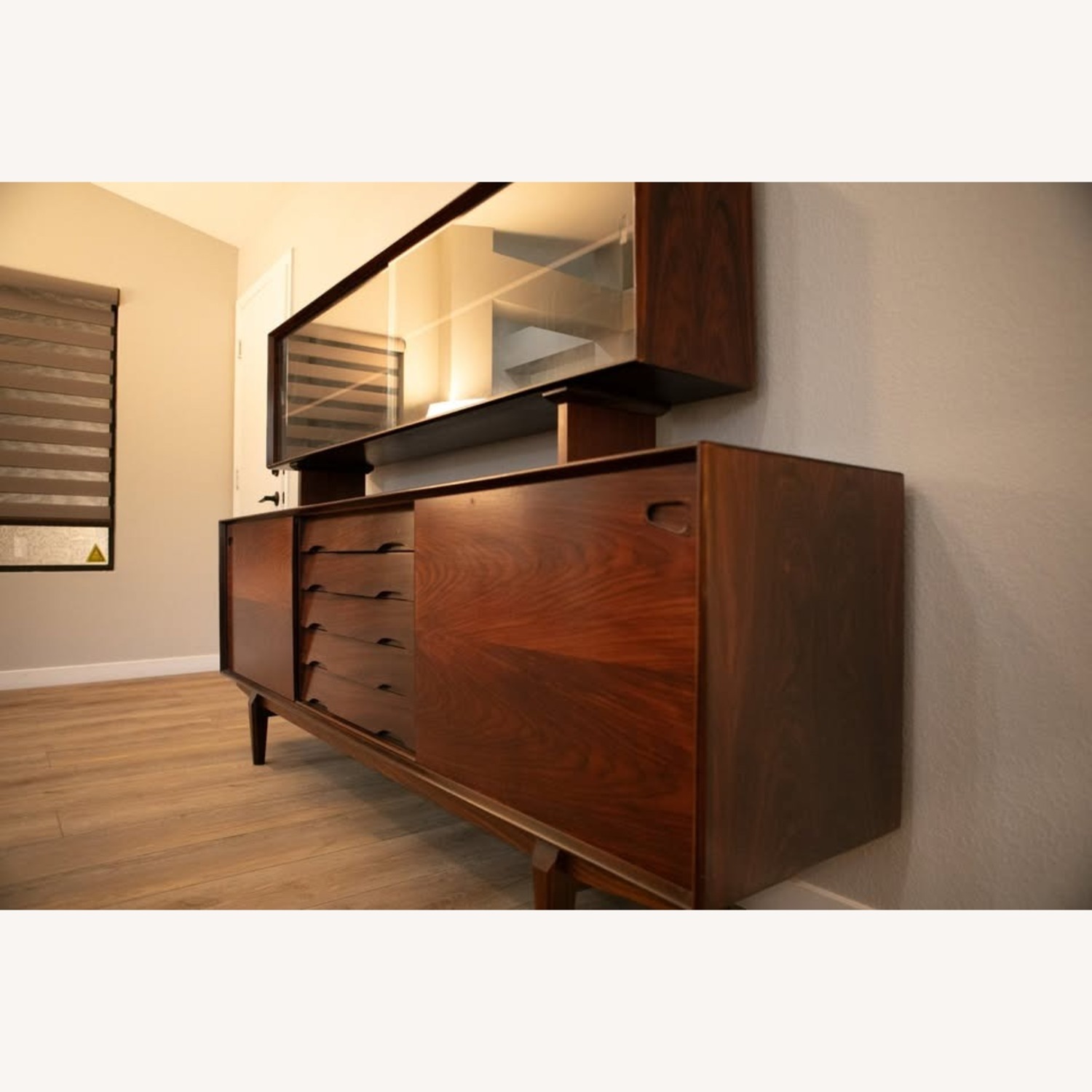 Skovby Dark Brown Wood Sideboard - image-1