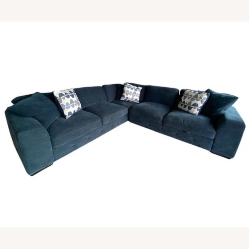 Used Alexandria Blue Playground Sectional Sofa for sale on AptDeco