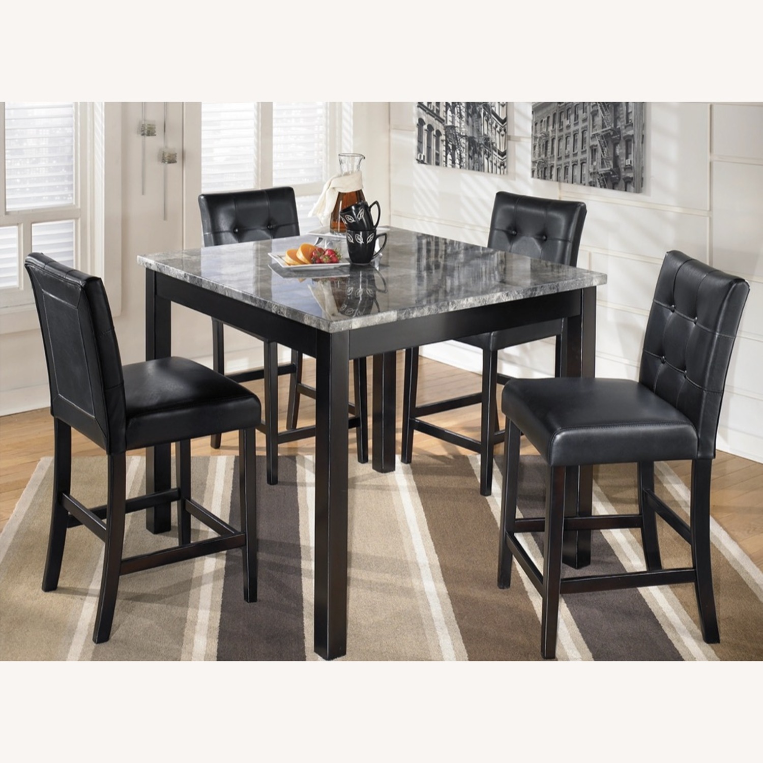 Ashley Furniture Maysville Counter Height Dining Table and 4 Bar Stools - image-1